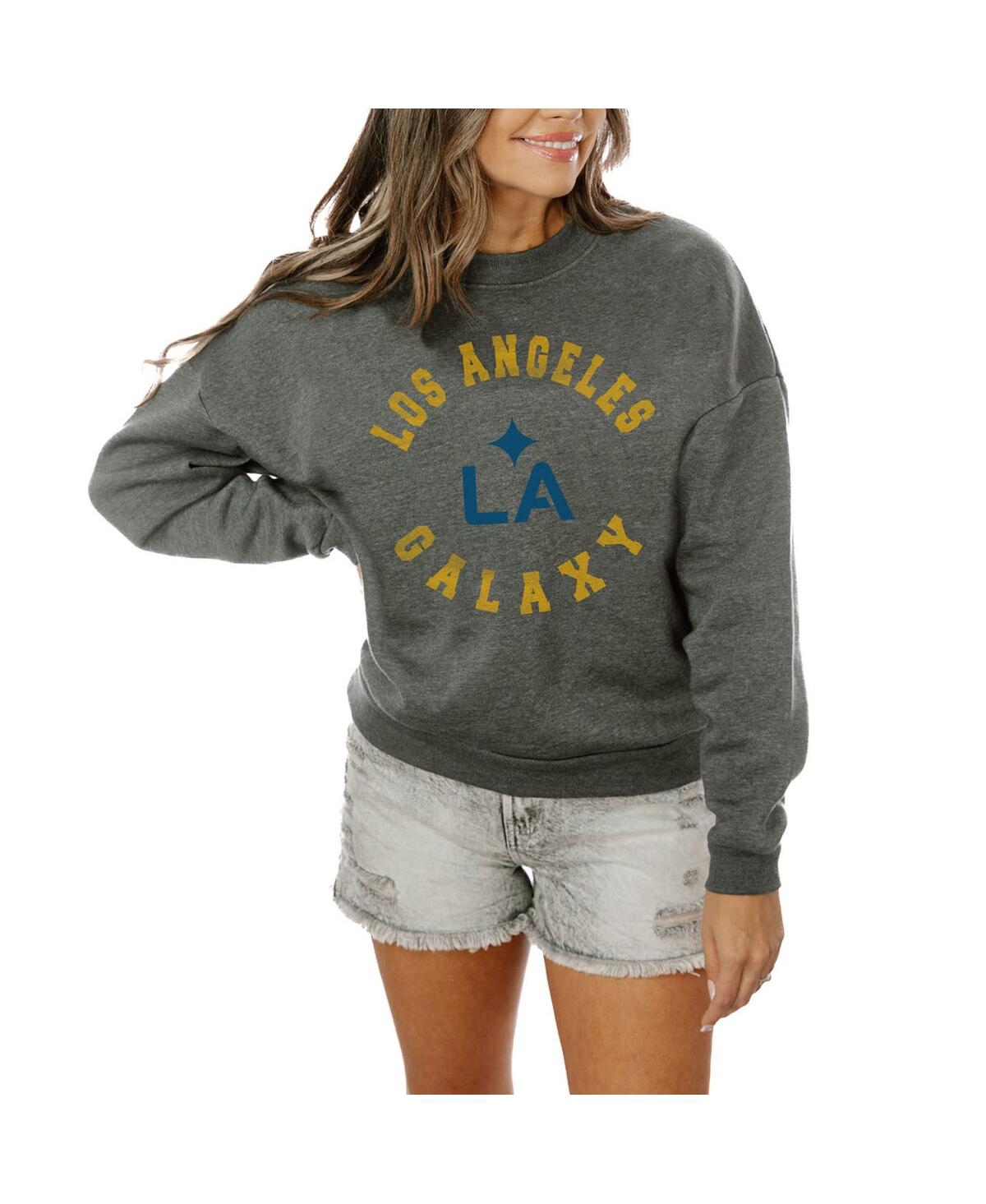 Shop Gameday Couture Women's Charcoal La Galaxy Fleece Pullover Sweatshirt