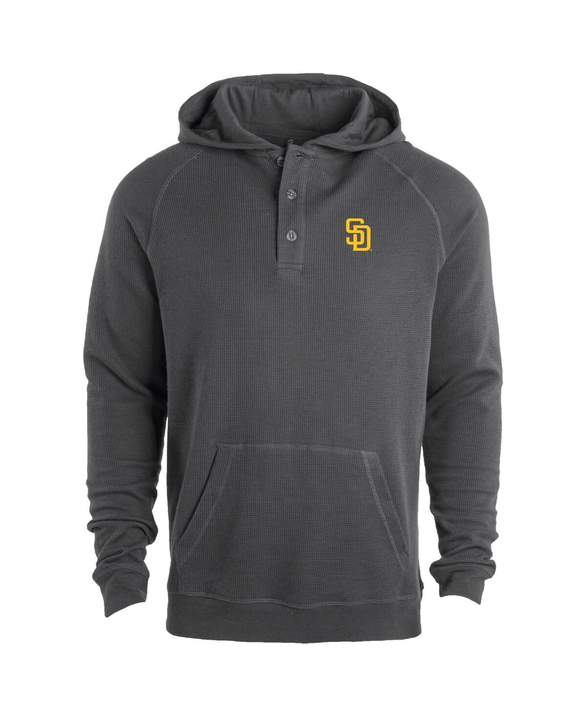 DUNBROOKE MEN'S GRAY SAN DIEGO PADRES MONTANA RAGLAN PULLOVER HOODIE 