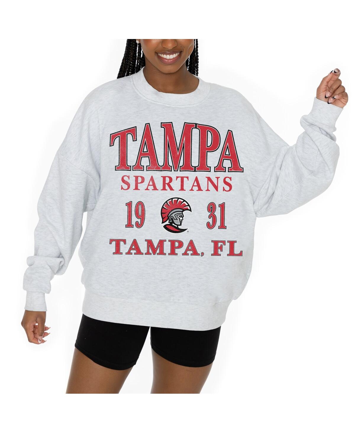 Gameday Couture Women's White Tampa Spartans Premium Fleece Pullover Sweatshirt In White