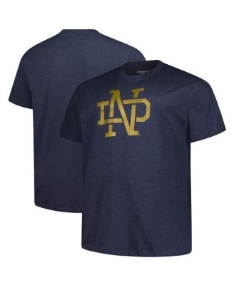 Fanatics - Navy Notre Dame Fighting Irish Big Tall Distressed Vintage Logo T-Shirt