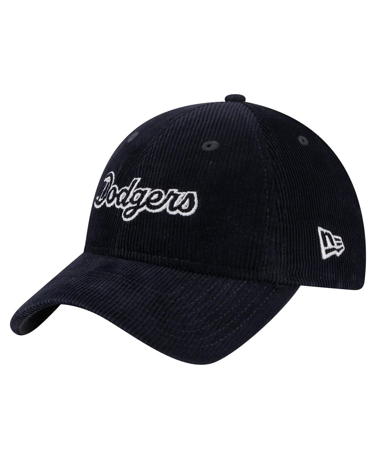New Era Women's Dark Blue Los Angeles Dodgers Corduroy 9twenty Adjustable Hat In Dark Blue