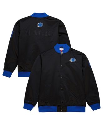 Mitchell & Ness - Men's Black Orlando Magic Hardwood Classics Team OG 3.0 Lightweight Satin Full-Snap Jacket