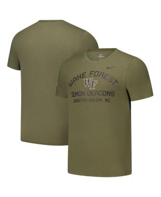 Nike - Men's  Olive Wake Forest Demon Deacons 2024 Military Appreciation Performance T-Shirt