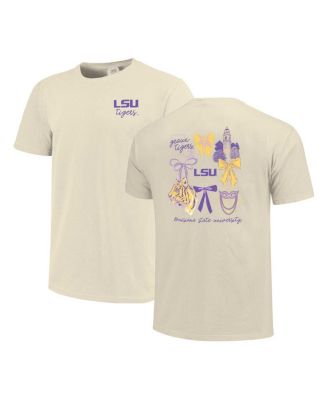 Comfort Colors - Women's  Natural LSU Tigers Coquette T-Shirt