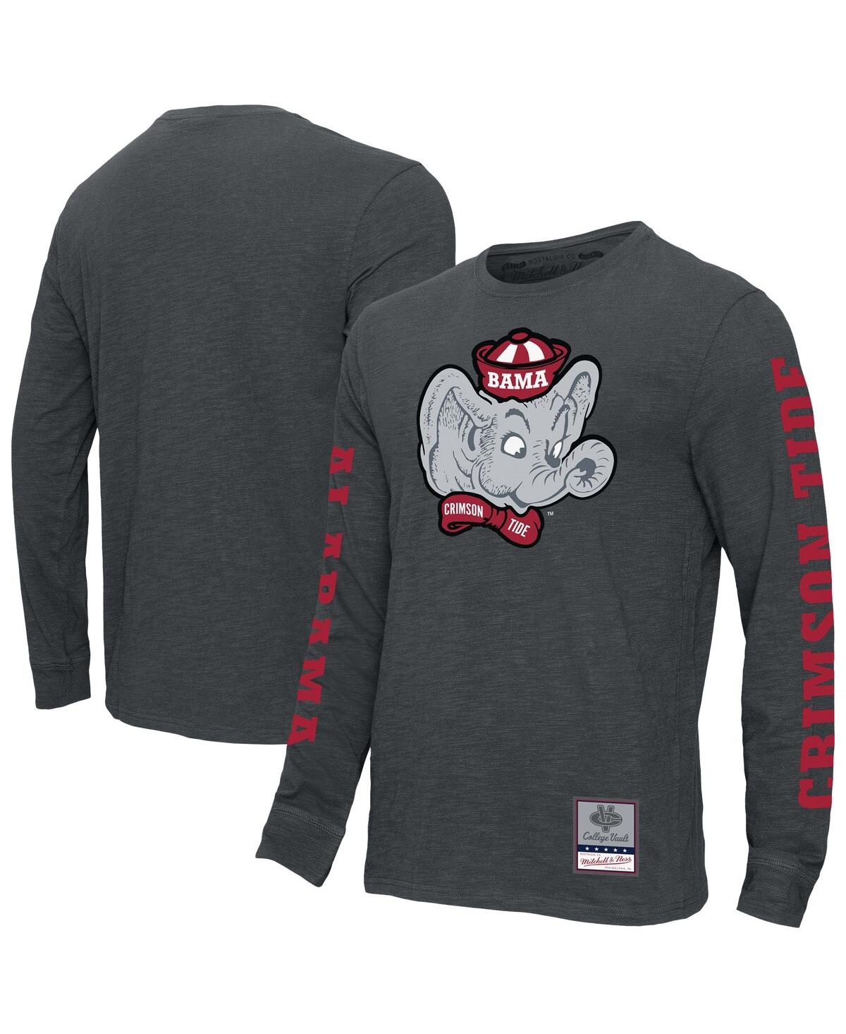 Mitchell & Ness Men's Charcoal Ohio State Buckeyes Team Pride Long Sleeve T-shirt In Charcoal