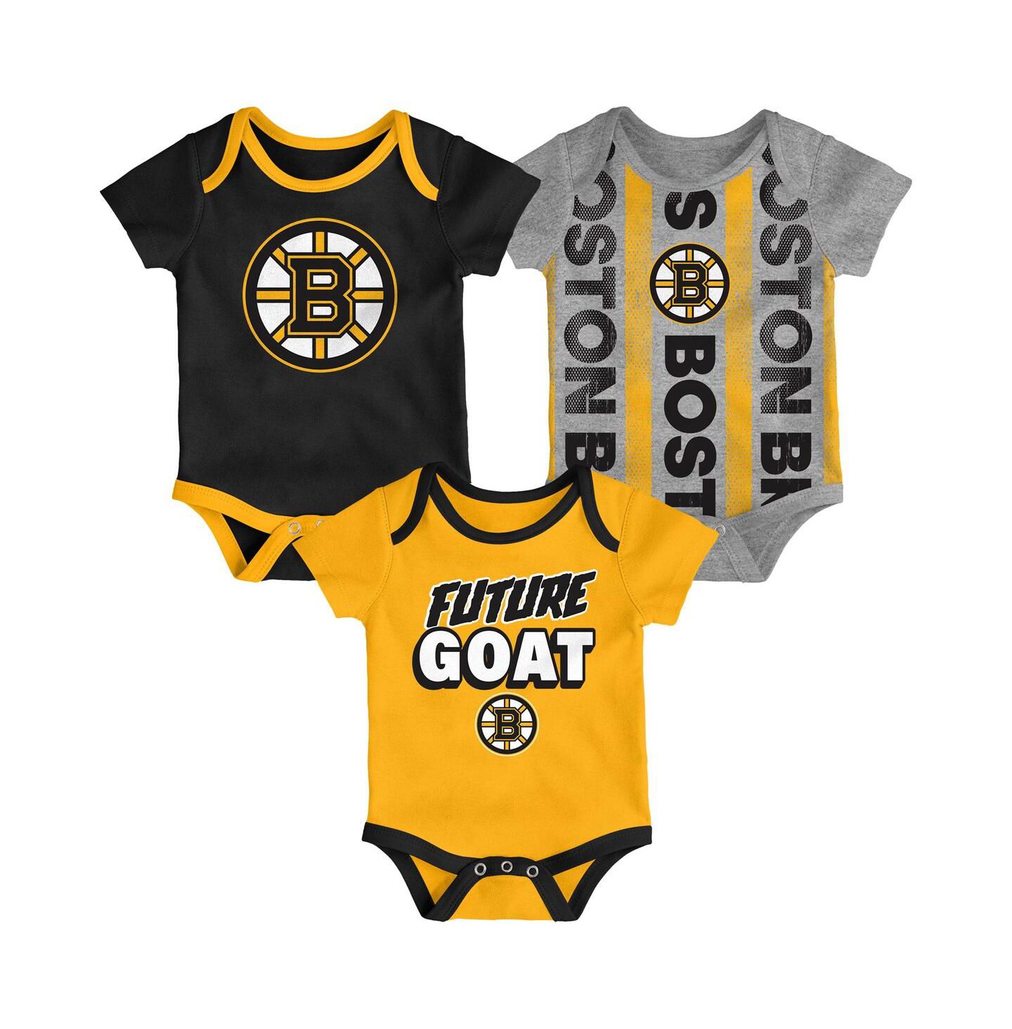 Боди Newborn Boston Buddies, 3 шт. — Outerstuff — фото 1