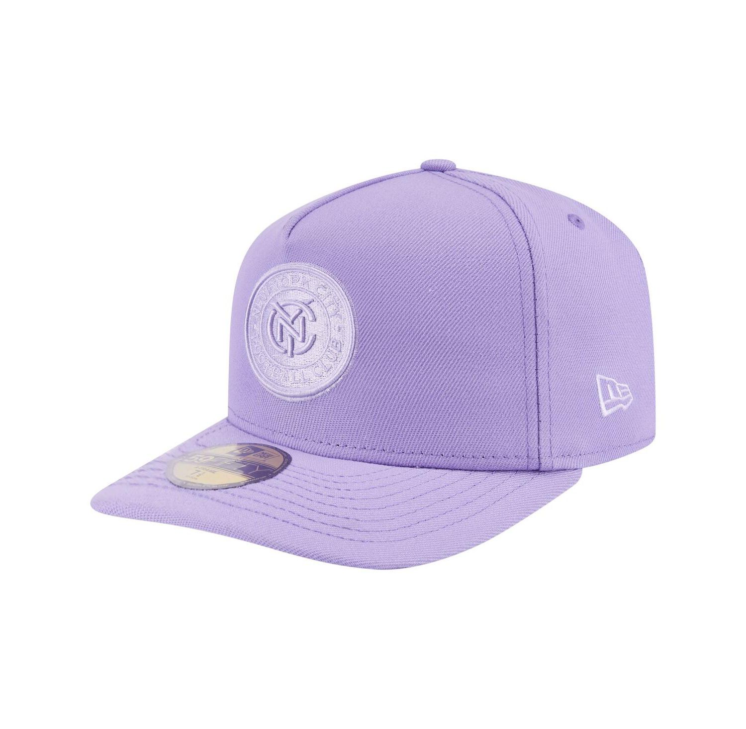 Men's Purple New York City FC Color Pack A-Frame 59FIFTY Fitted Hat