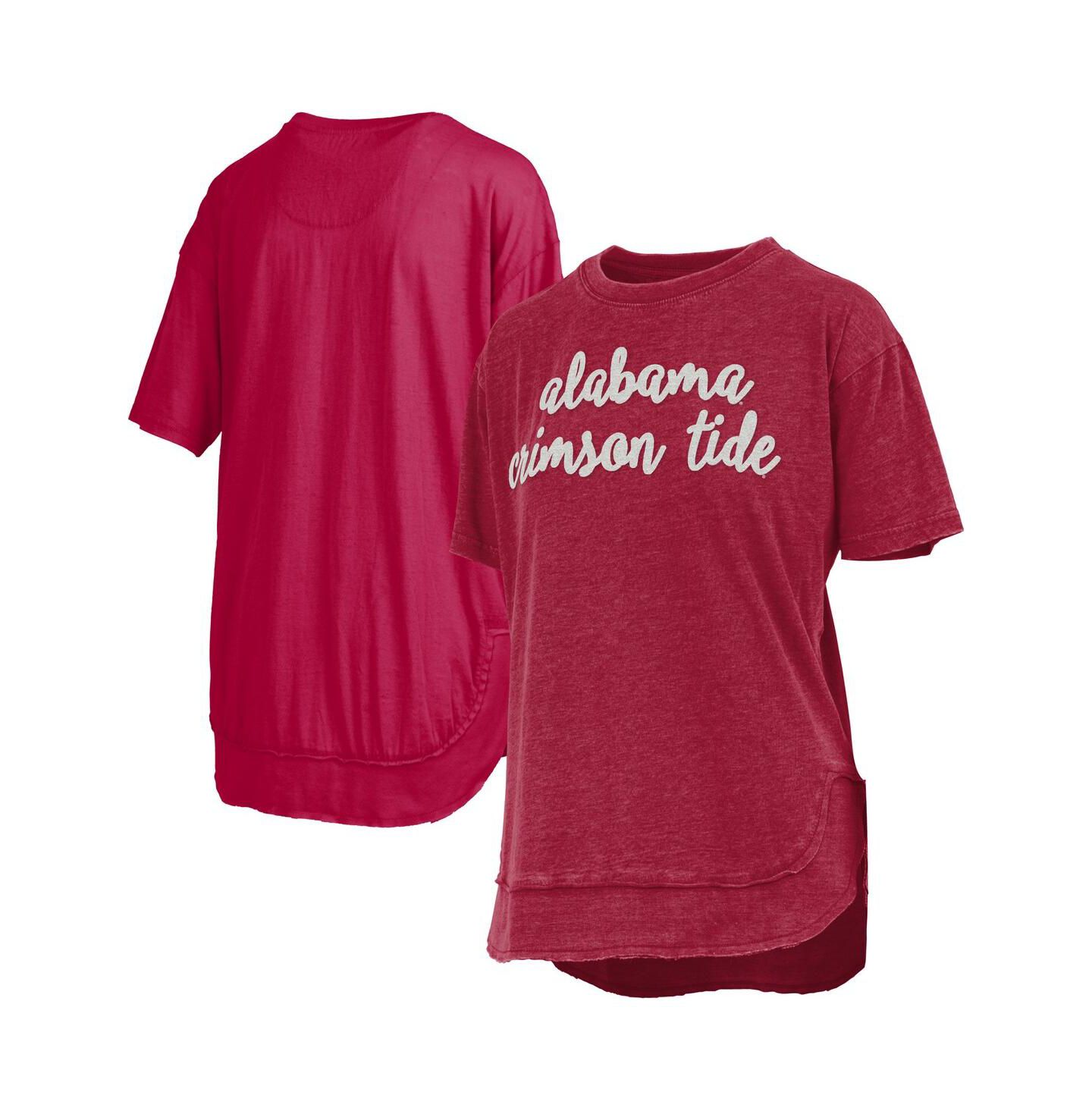Женская футболка Pressbox Crimson Alabama Crimson Tide Poncho — фото 1