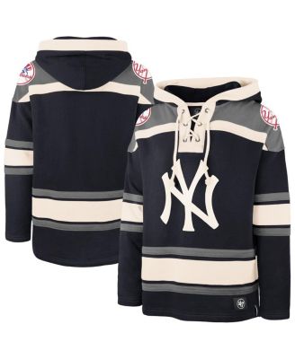 '47 Brand - Men's Navy New York Yankees Superior Lacer Pullover Hoodie