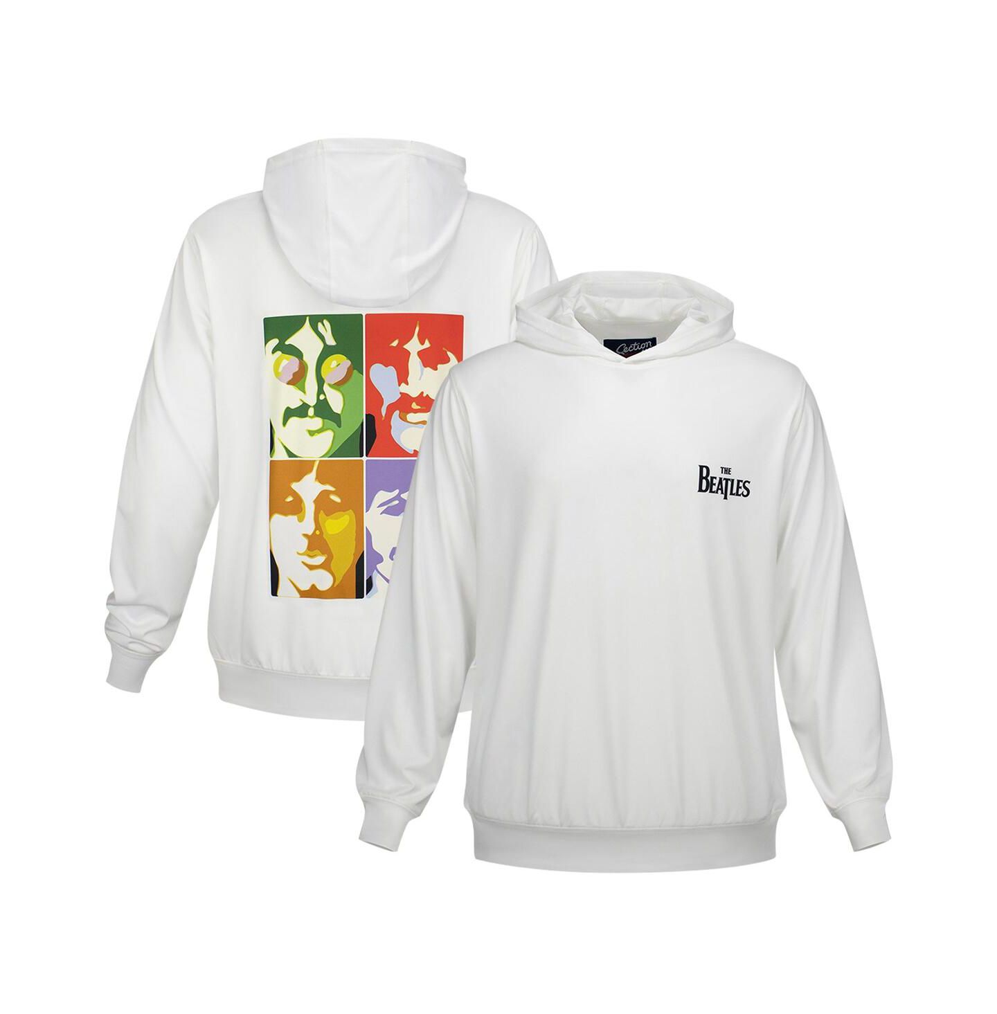 Худи Section 119 White The Beatles Logo and Faces UPF 50 Pullover — фото 1