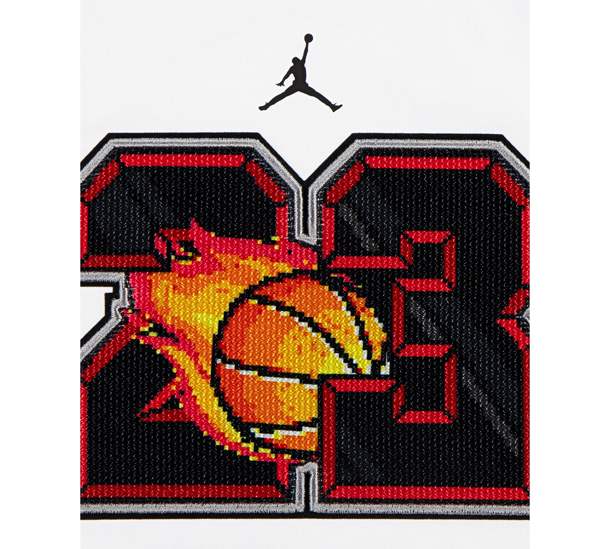Jordan Big Boys Customized Air Flame Graphic T-shirt