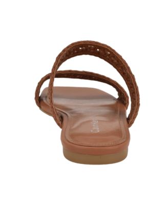 【 】★サンダル★ Women's Florency Woven Sandals Calvin Klein Women's Florency Woven Slip-On Flat Sandals