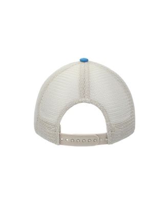 Wonder Woman Logo Women's Blue Washed Distressed Cut Fabric Unstructured Baseball Cap