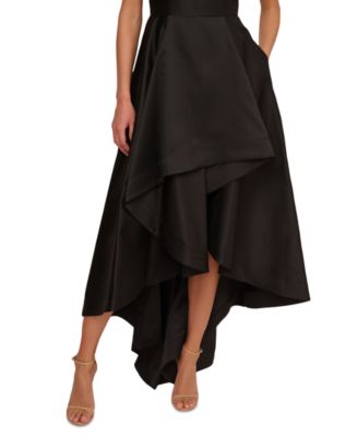 Women's High-Low Mikado Sleeveless Gown