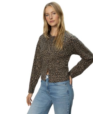 Women's Must-Have Animal-Print Long-Sleeve Cardigan