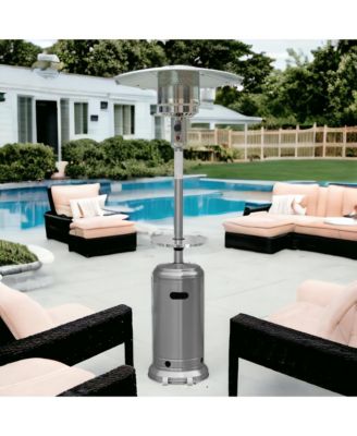 48000 BTU Steel Propane Cylindrical Pole Standing Patio Heater
