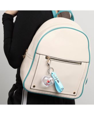 SALLY ROSE SNOOPY HEART LIQUID KEYCHAIN