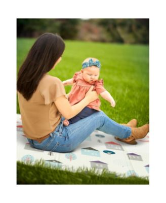 Play Time Reversible & Water-resistant Baby Play Mat, Cloud & Jungle Bear Print