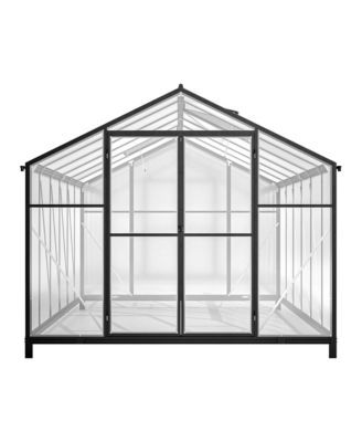 Premium 8'x12' Walk-In Greenhouse with Polycarbonate Walls and Aluminum Frame