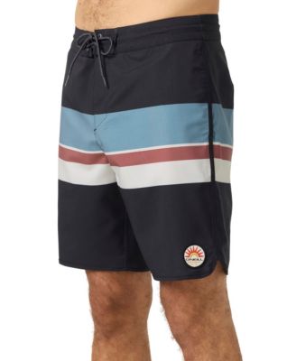 Men's Cruzer Stripe Scallop 18 Swim Shorts