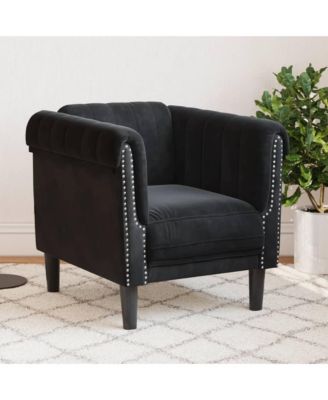 Sofa Chair Black Velvet