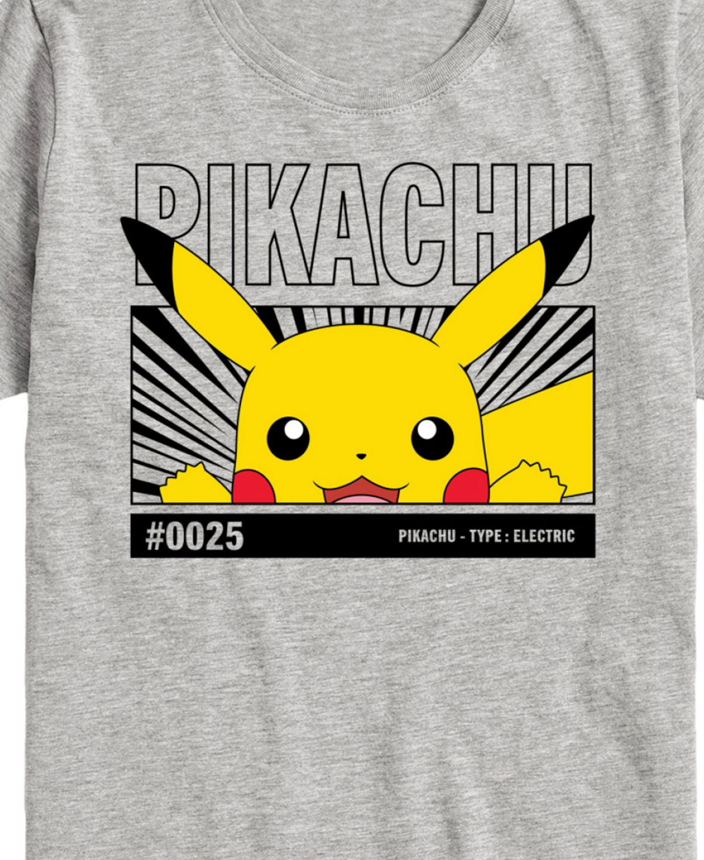 Футболка Pokemon Pikachu Graphic для мальчиков, цвет: Серый — фото 3