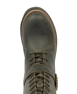 Strap Detail Mid Calf Boot