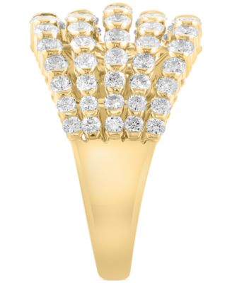 EFFY&reg; Diamond Multirow Statement Ring (1-7/8 ct. t.w.) in 14k Gold