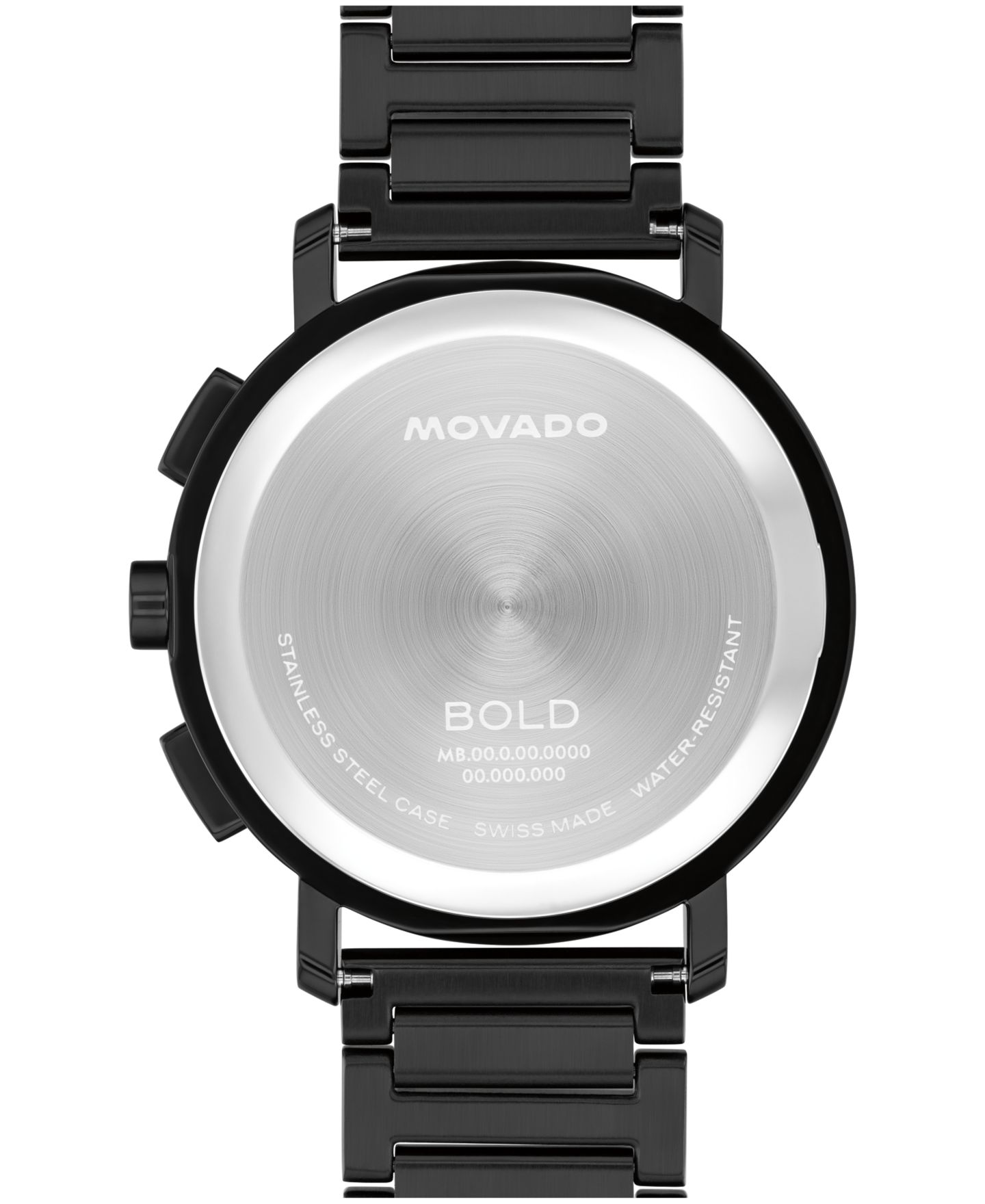 Мужские часы Movado Bold Evolution 2.0 Swiss Quartz Chrono Ionic Plated Black Steel Watch, 42mm — фото 3