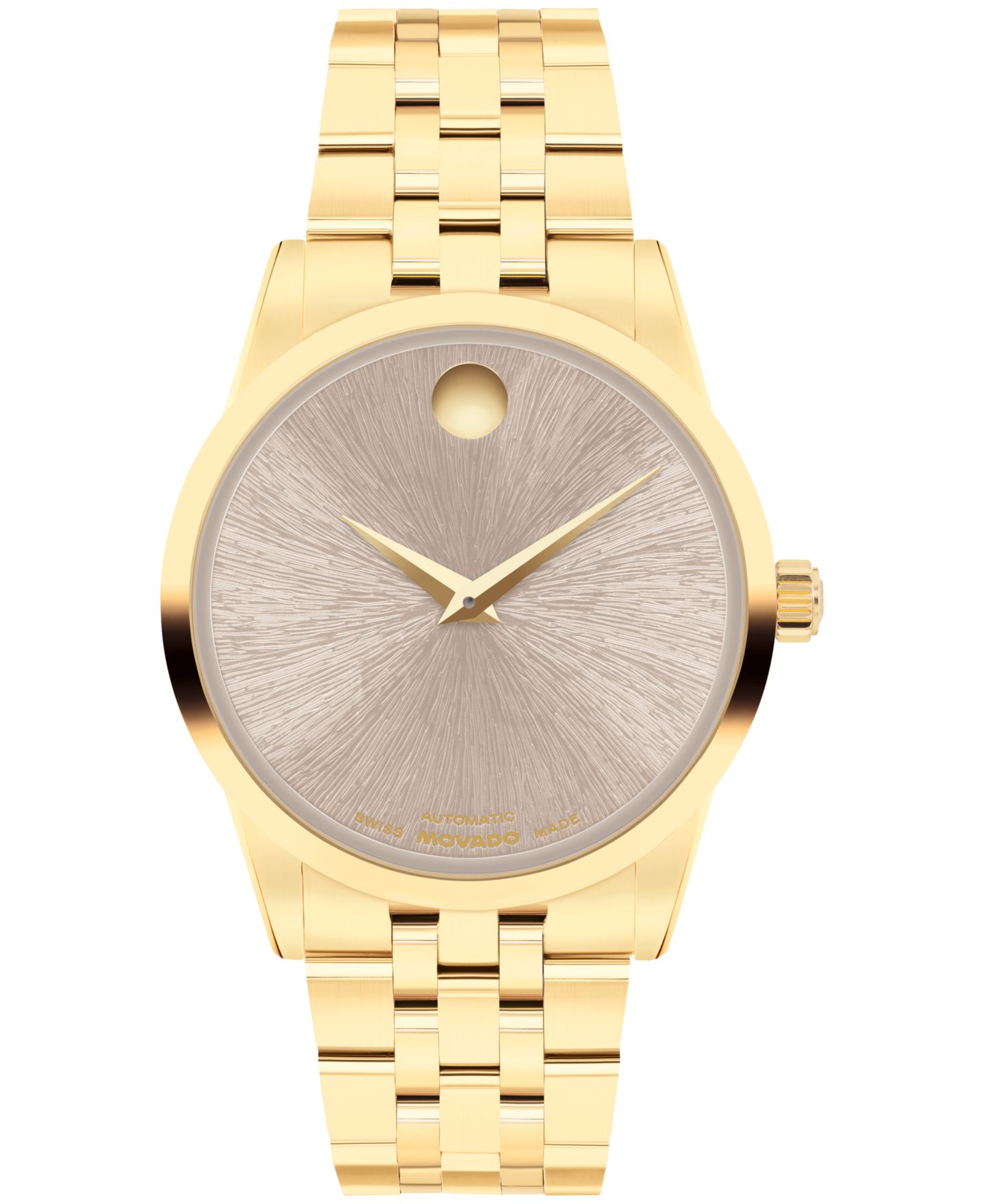Женские часы Movado Museum Classic Swiss Automatic Yellow PVD, 33mm — фото 1