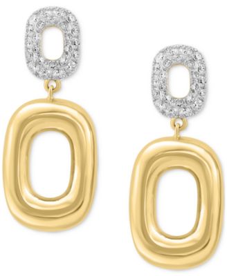 EFFY&reg; Diamond Geometric Drop Earrings (7/8 ct. t.w.) in 14k Gold