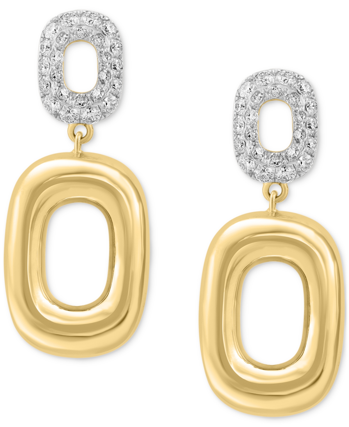 EFFY COLLECTION EFFY DIAMOND GEOMETRIC DROP EARRINGS (7/8 CT. T.W.) IN 14K GOLD 