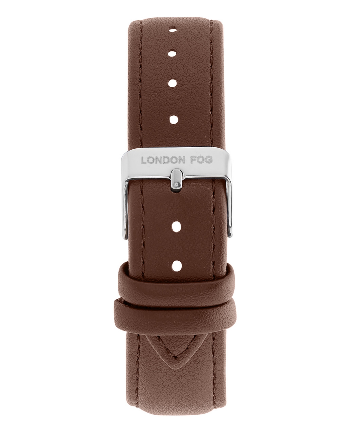 LONDON FOG UNISEX MILLENNIUM BROWN LEATHER WATCH, 40MM 