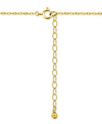 Cubic Zirconia Double Heart Necklace (1/4 ct. t.w.) in Sterling Silver, 16" + 2" extender