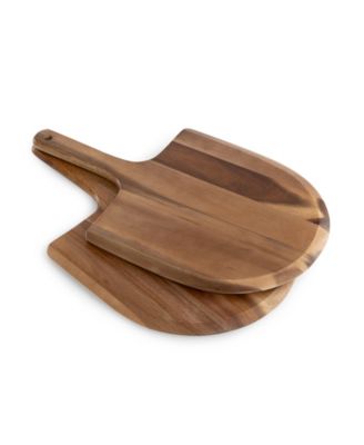 Acacia Personal Pizza Peel Paddle Serving Board, Set of 2