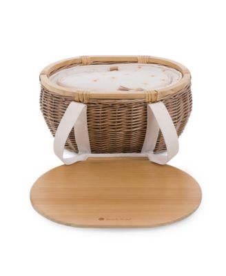 Castaway Insulated Cooler Picnic Basket, 17.5"x 13"