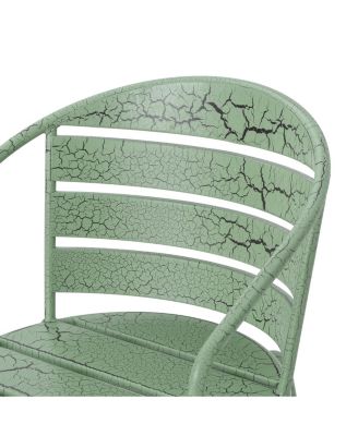 Streamdale Noble House Patio Bistro Set Durable Iron Construction in Matte Teal