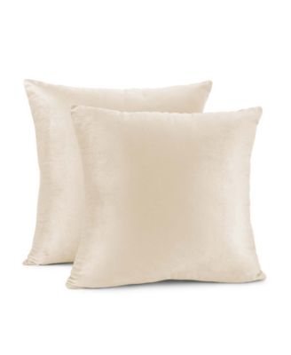Elegant Velvet Removeable Cover 2-Pack Decorative Pillows, 16" x 16"