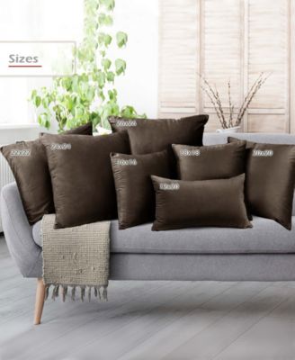 Elegant Velvet Removeable Cover 2-Pack Decorative Pillows, 24" x 24"