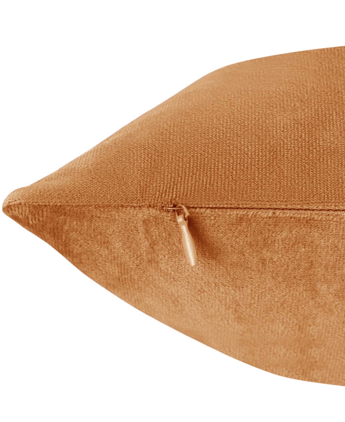 Nestl Elegant 2-pack Velvet Decorative Throw Pillows With Removeable Covers, 24" X 24" In Rust