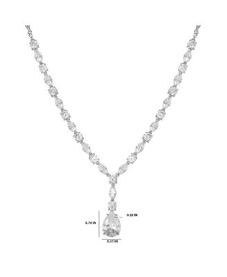 Crystal Drop Pendant Necklace