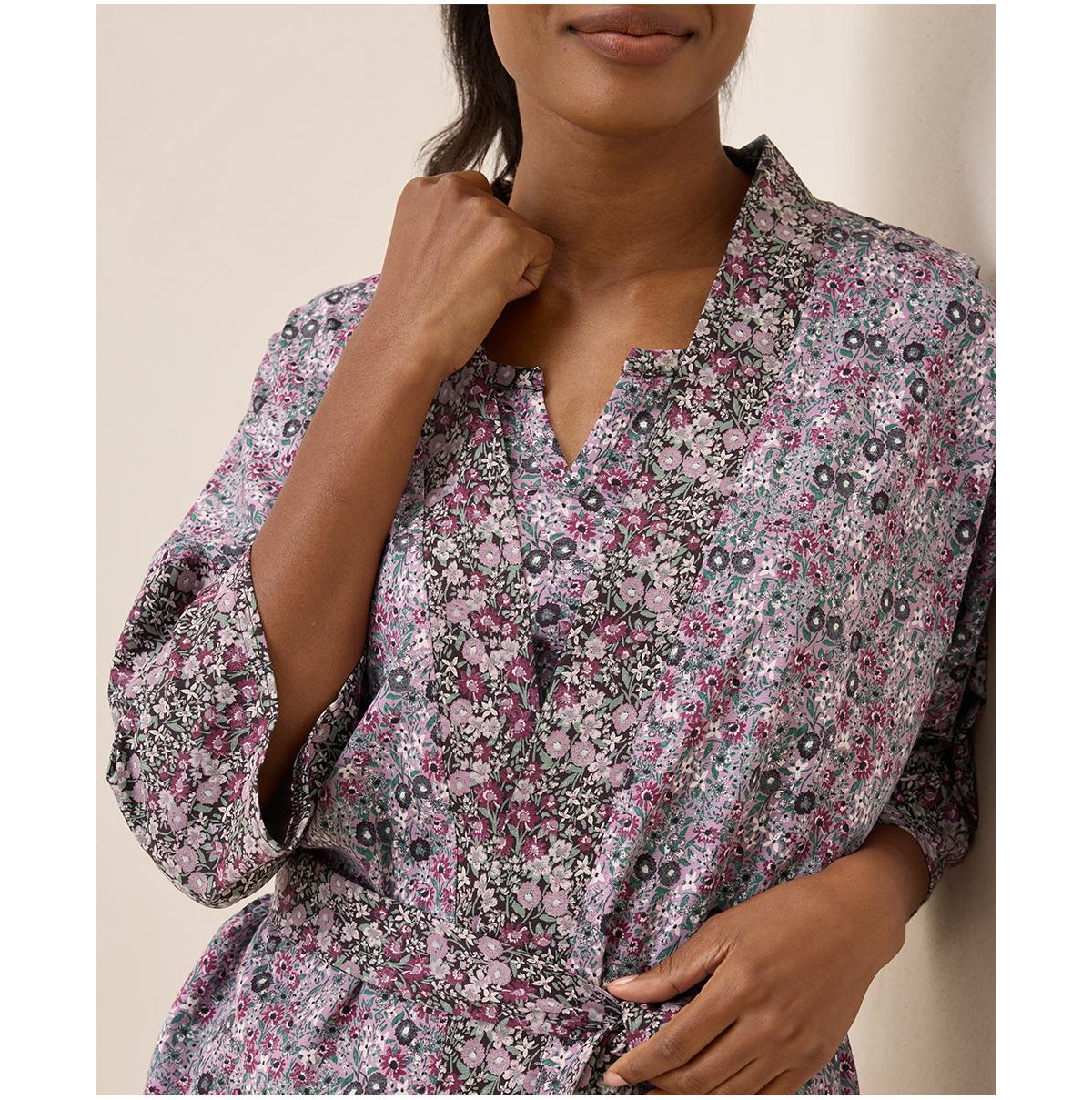Pact Women's Organic Cotton Staycation Short Robe