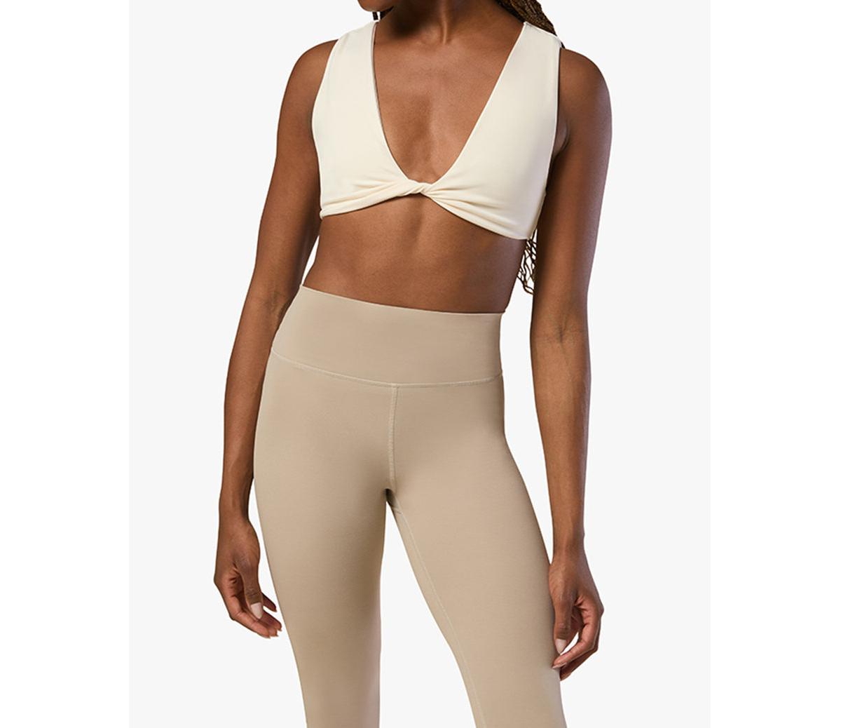 Women's Twist Front Bra Top - Off-white