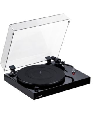 RT83 Turntable with Ortofon 2M Red, Speed Control Motor, Record Weight & Vinyl Cleaning Kit – High Fidelity Record Player