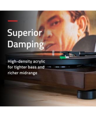 Acrylic Platter Mat for Turntables – Reduces Vibrations, Antistatic, Precision Machined, Compatible with 12" Record Players