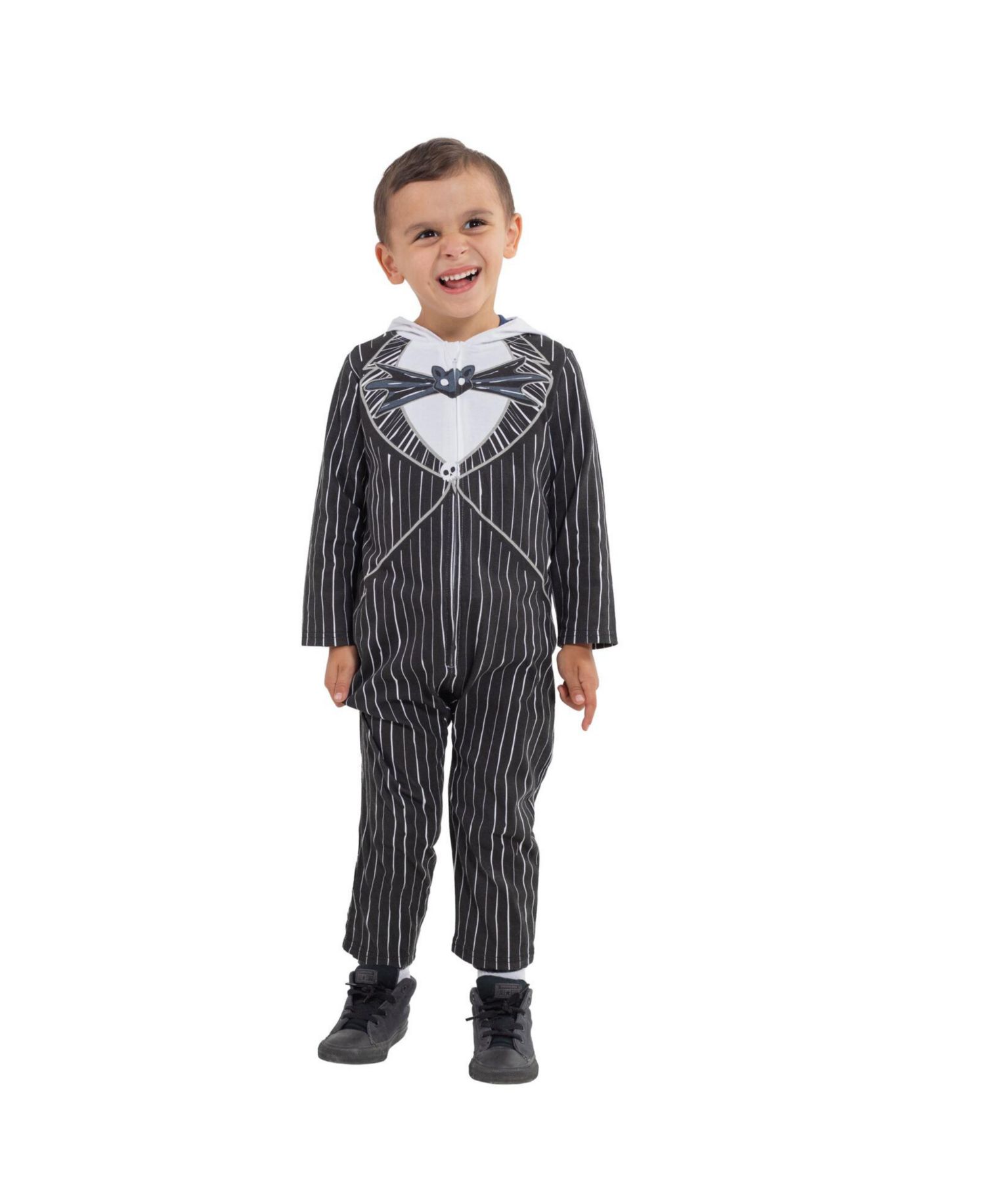 Baby Boys (0-24 Months) Jack Skellington Zip-Up Coverall