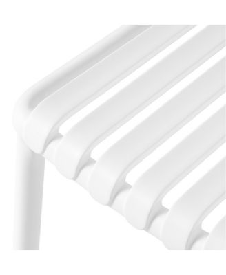 7-Piece Outdoor Patio Dining Table Set with Stackable Patio Chairs