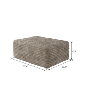 37.40"Plush Corduroy Fabric Sofa ottoman