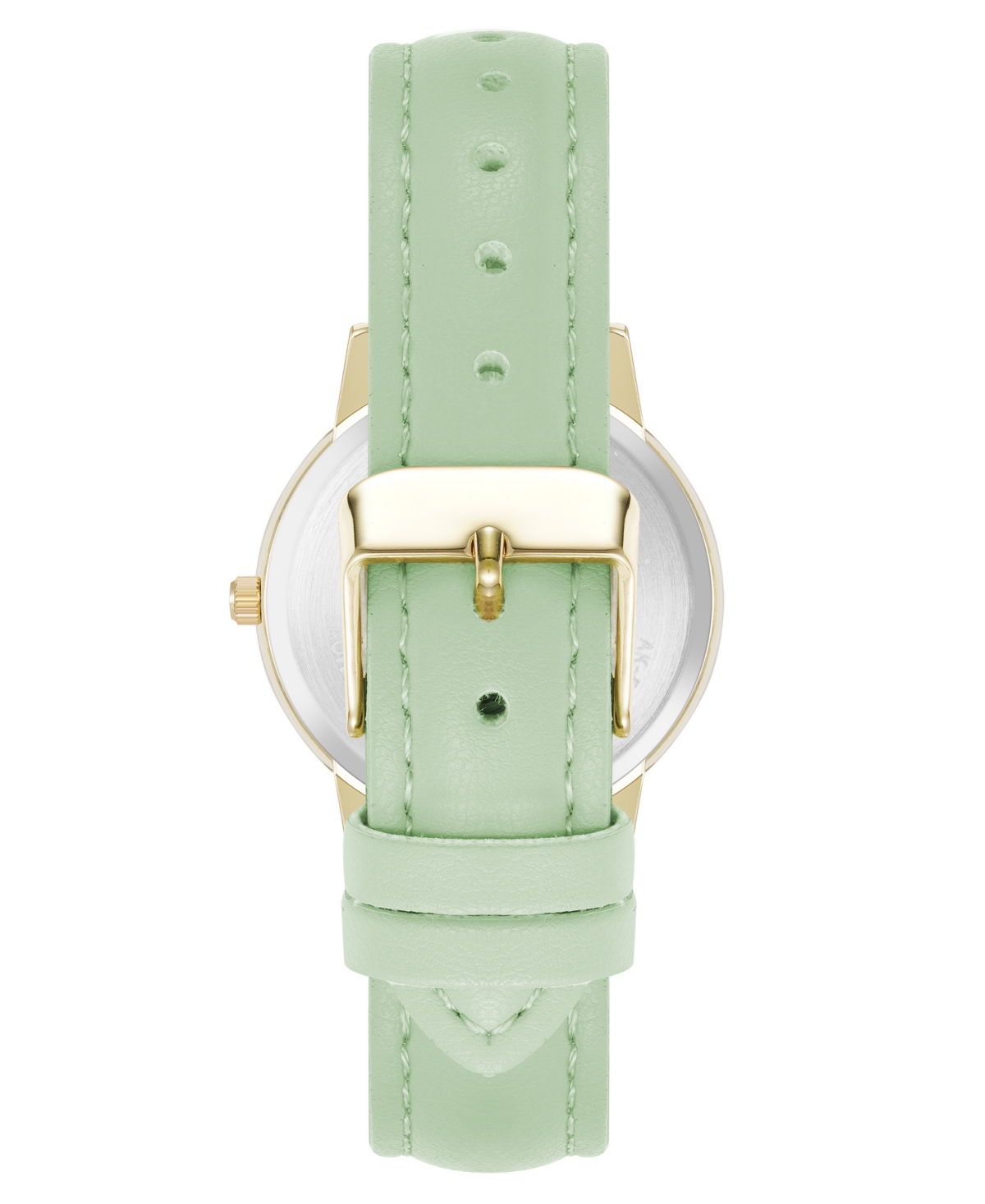 Shop Anne Klein Women's Quartz Casual Mint Polyurethane Leather And Gold-tone Metal Alloy Boyfriend Watch, 34mm In Mint,gold-tone