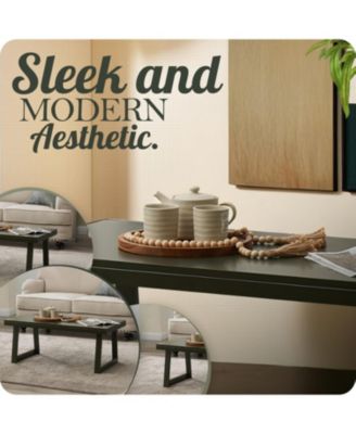 Charlie Rectangular Coffee Table, Center Table, Cocktail Tea Table for Living Room